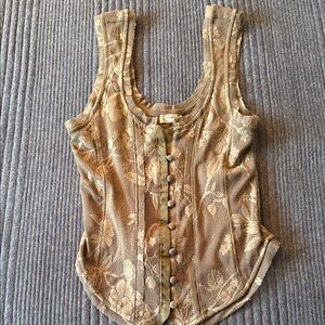 Free people xs lace corset top